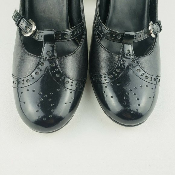 Circa Joan David Leather Maryjane Round Toe Heel - Picture 4 of 11